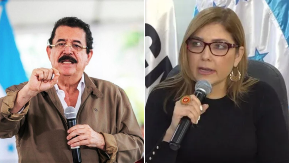 Ana Paola Hall y Manuel Zelaya