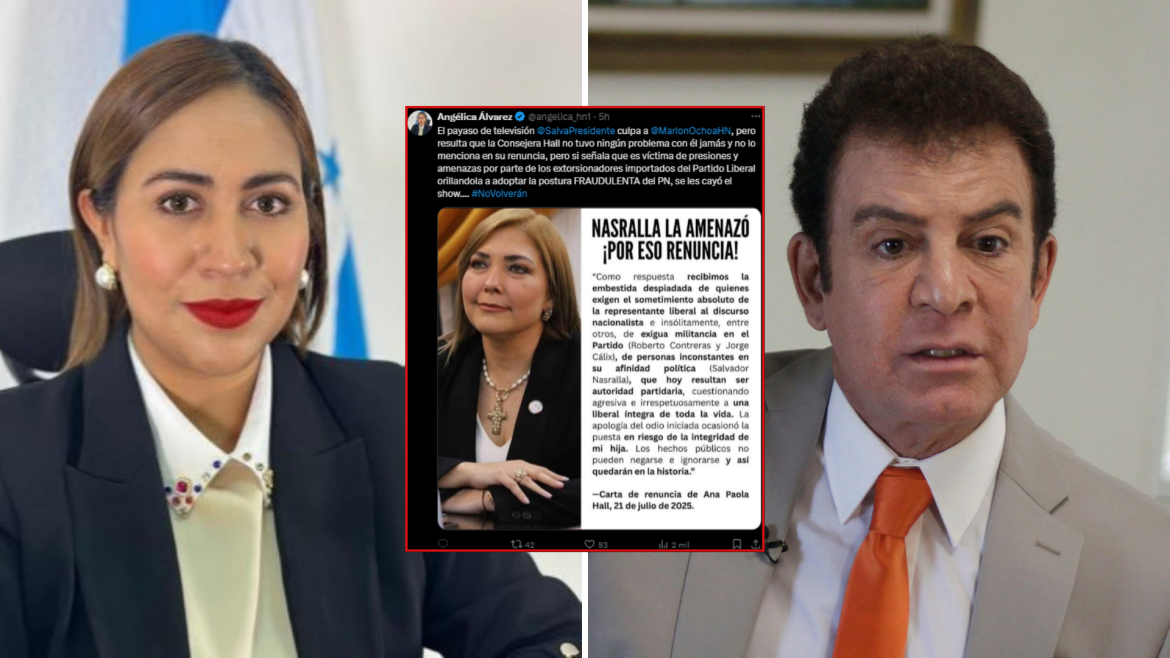 Angélica Álvarez y Salvador Nasralla