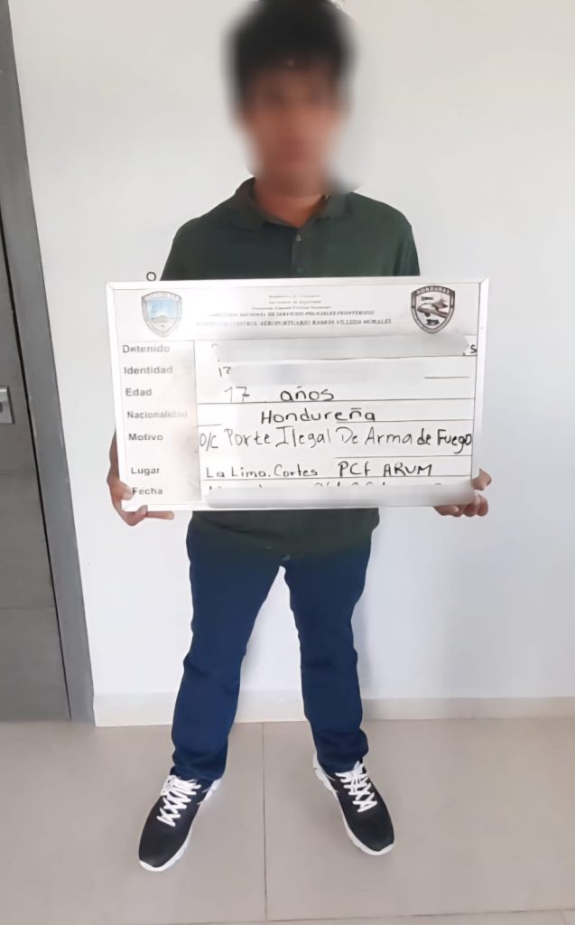 Joven detenido