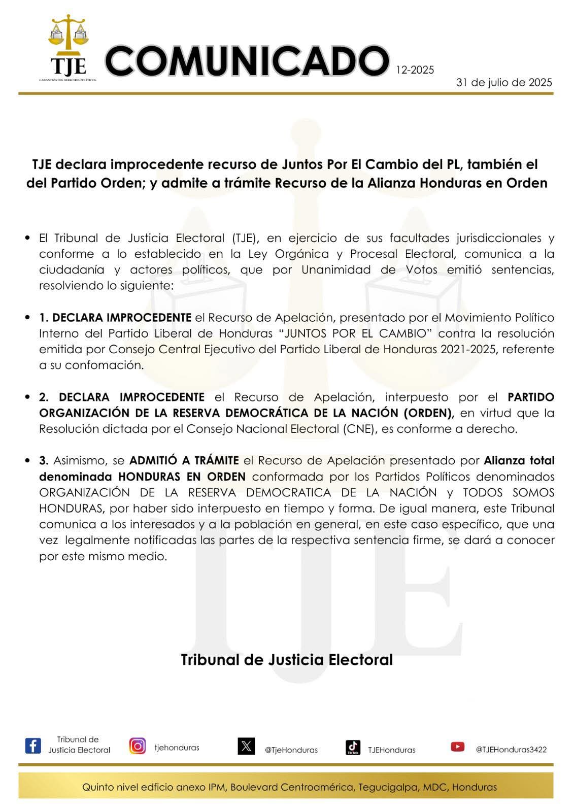 Comunicado