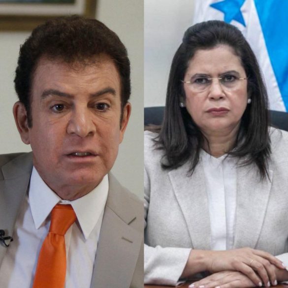 Salvador Nasralla y Rixi Moncada