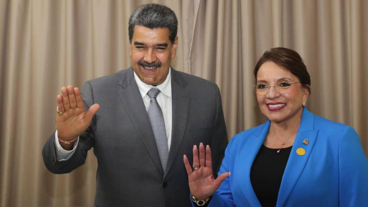 Xiomara Castro y Nicolás Maduro